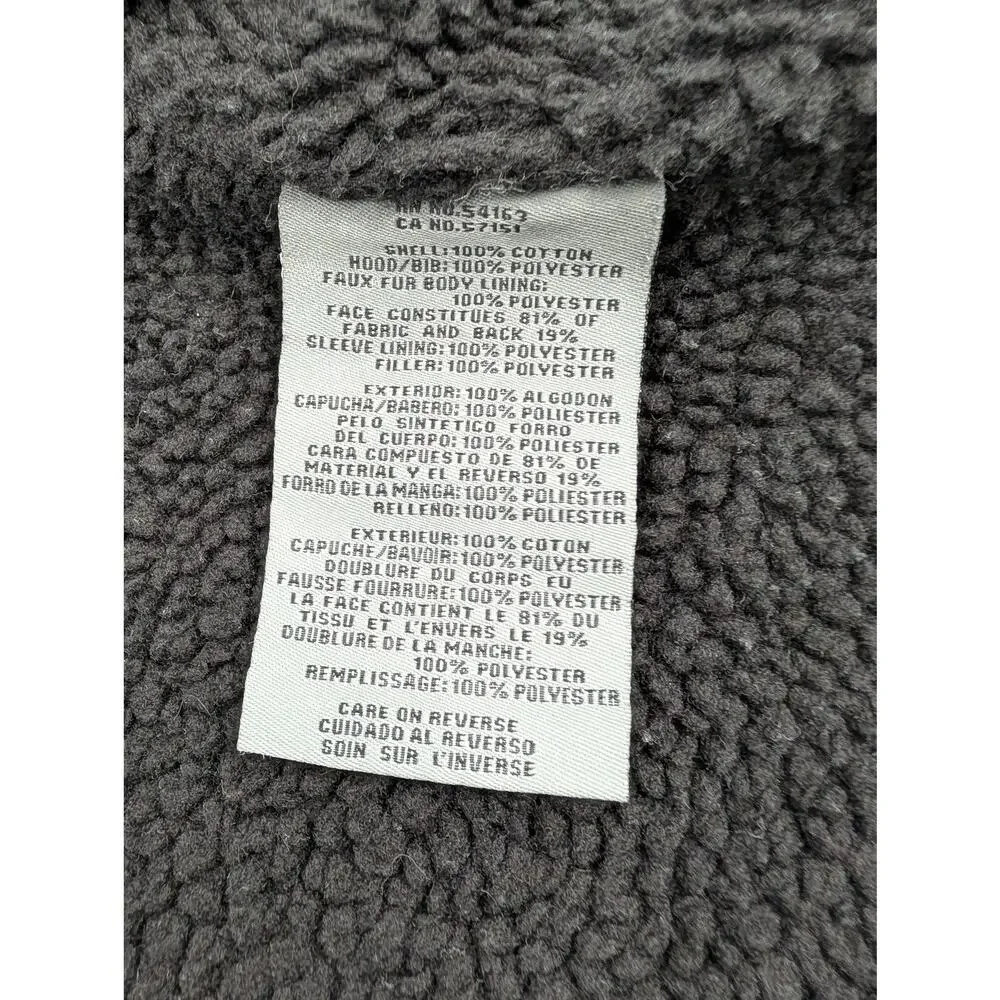 Levi's Sherpa Lined Men's Jacket Small Removable Gray Hood Utility Chore Ranch - Picture 3 of 9